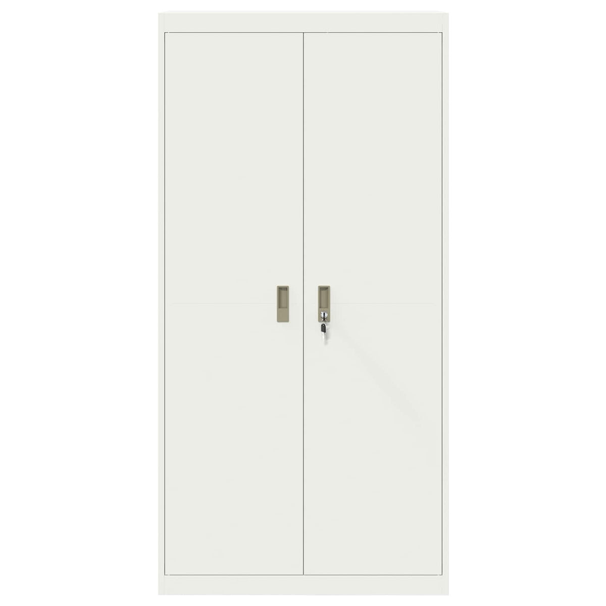 vidaXL Storage Cabinet White 90 x 40 x 180 cm Steel