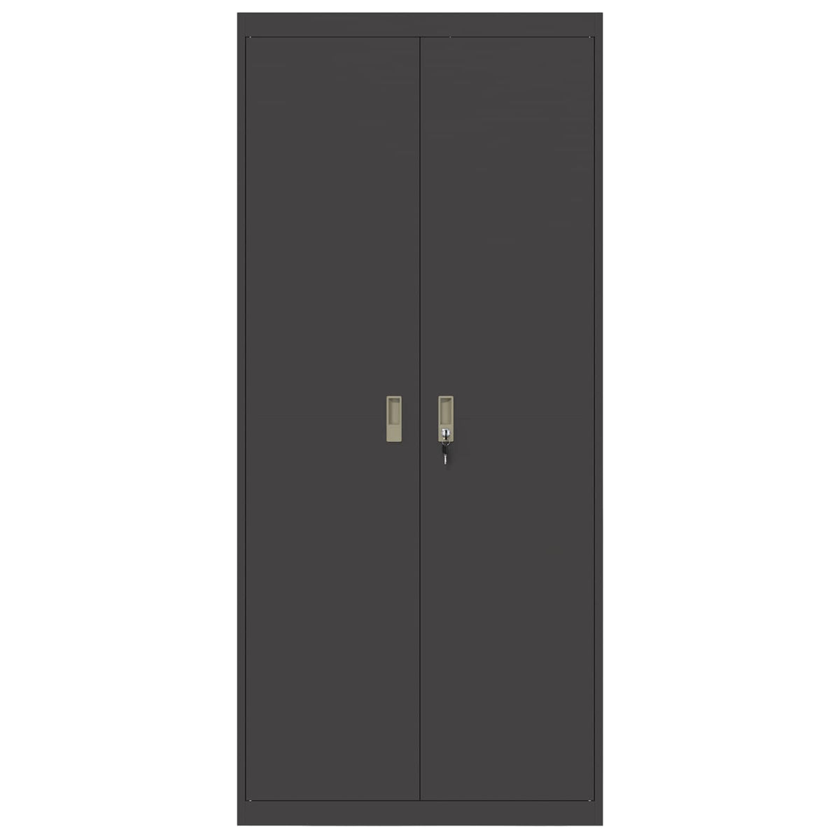 vidaXL Storage Cabinet Black 90 x 40 x 200 cm Steel