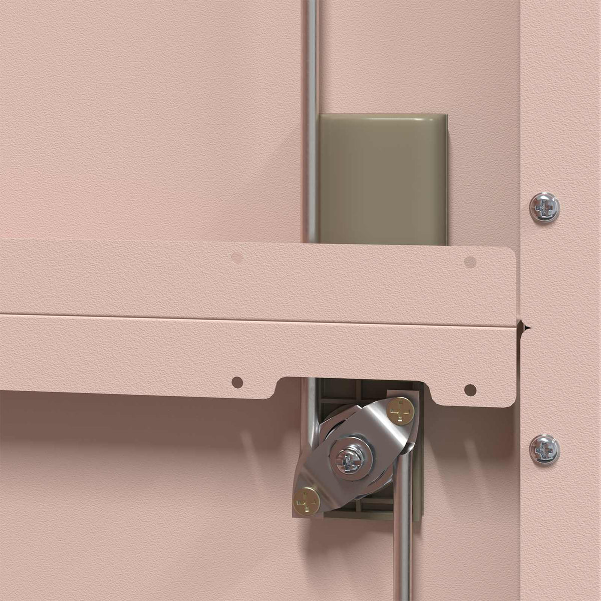 vidaXL Storage Cabinet Pink 90 x 40 x 200 cm Steel