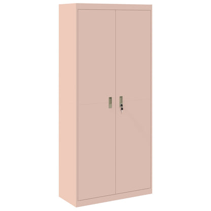vidaXL Storage Cabinet Pink 90 x 40 x 200 cm Steel