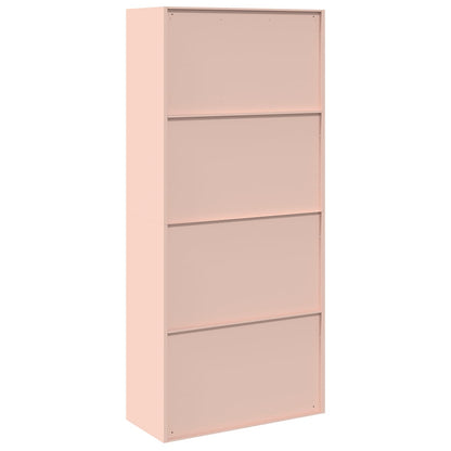 vidaXL Storage Cabinet Pink 90 x 40 x 200 cm Steel