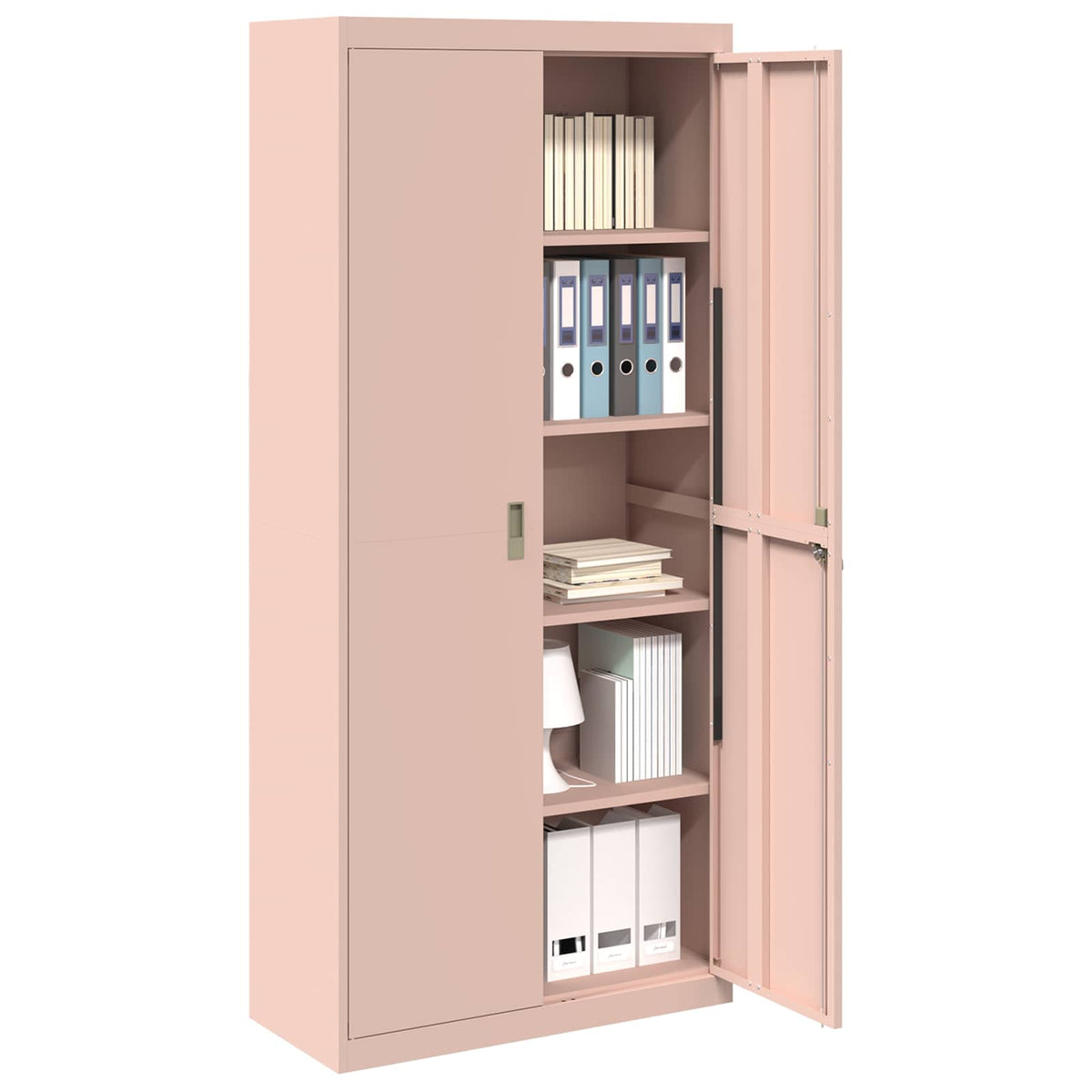 vidaXL Storage Cabinet Pink 90 x 40 x 200 cm Steel