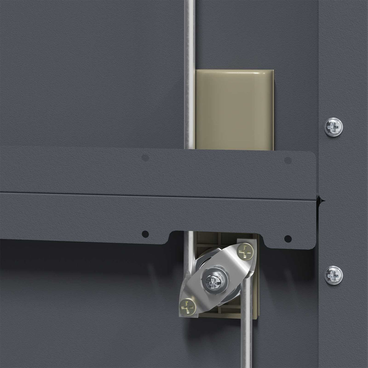 vidaXL Storage Cabinet Anthracite 90 x 40 x 200 cm Steel