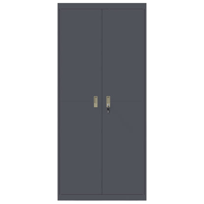 vidaXL Storage Cabinet Anthracite 90 x 40 x 200 cm Steel
