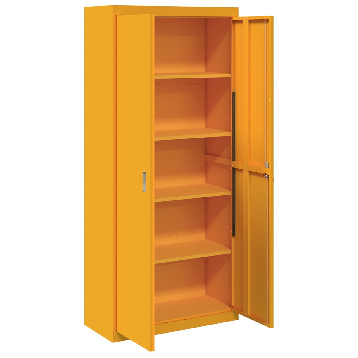 vidaXL Storage Cabinet Mustard Yellow 90 x 40 x 200 cm Steel