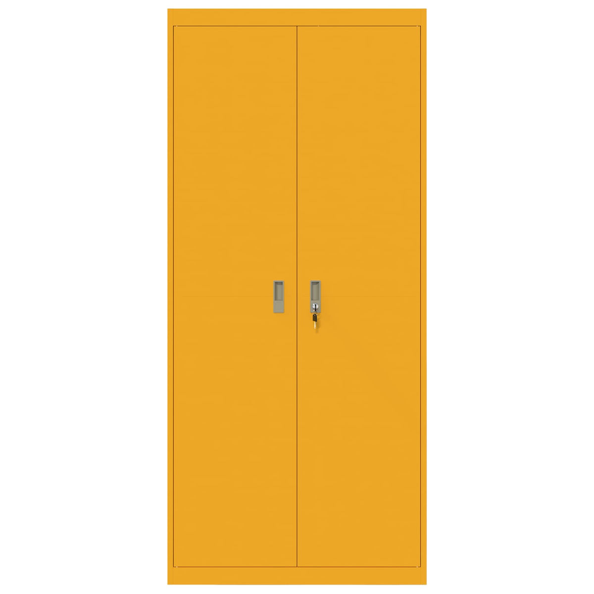 vidaXL Storage Cabinet Mustard Yellow 90 x 40 x 200 cm Steel