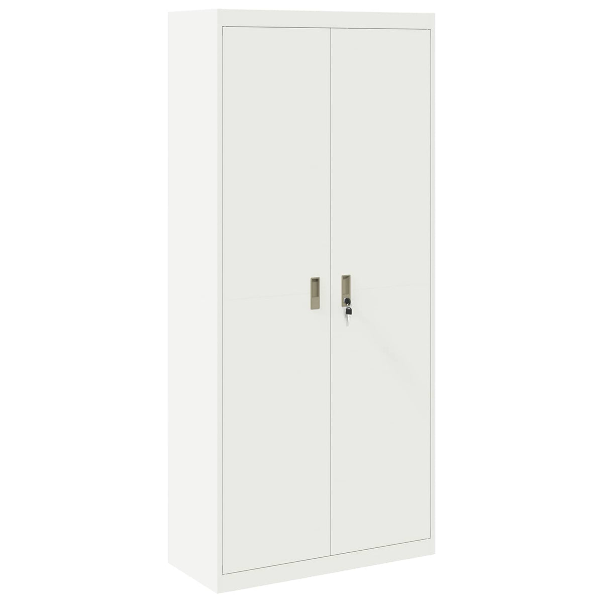 vidaXL Storage Cabinet White 90 x 40 x 200 cm Steel