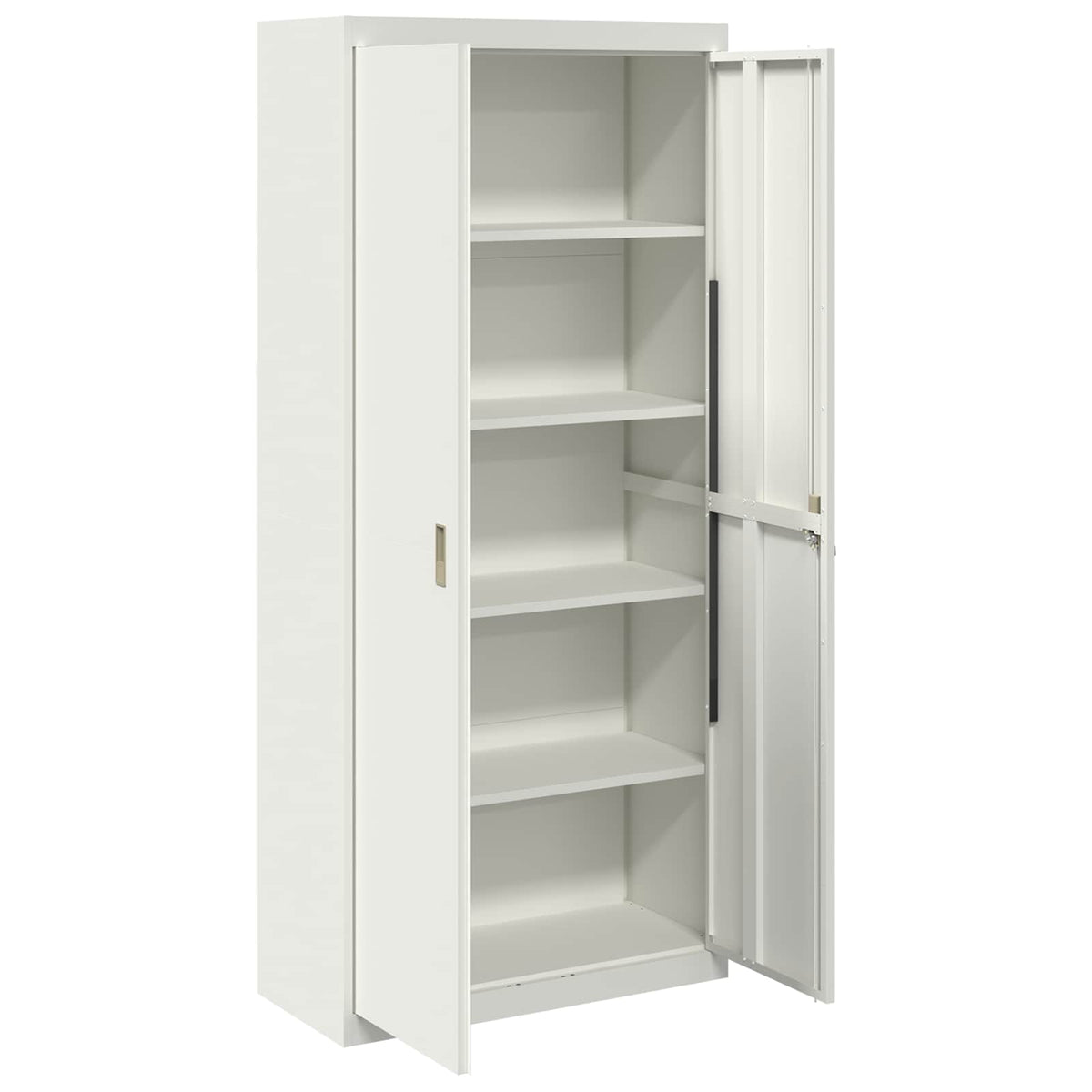 vidaXL Storage Cabinet White 90 x 40 x 200 cm Steel