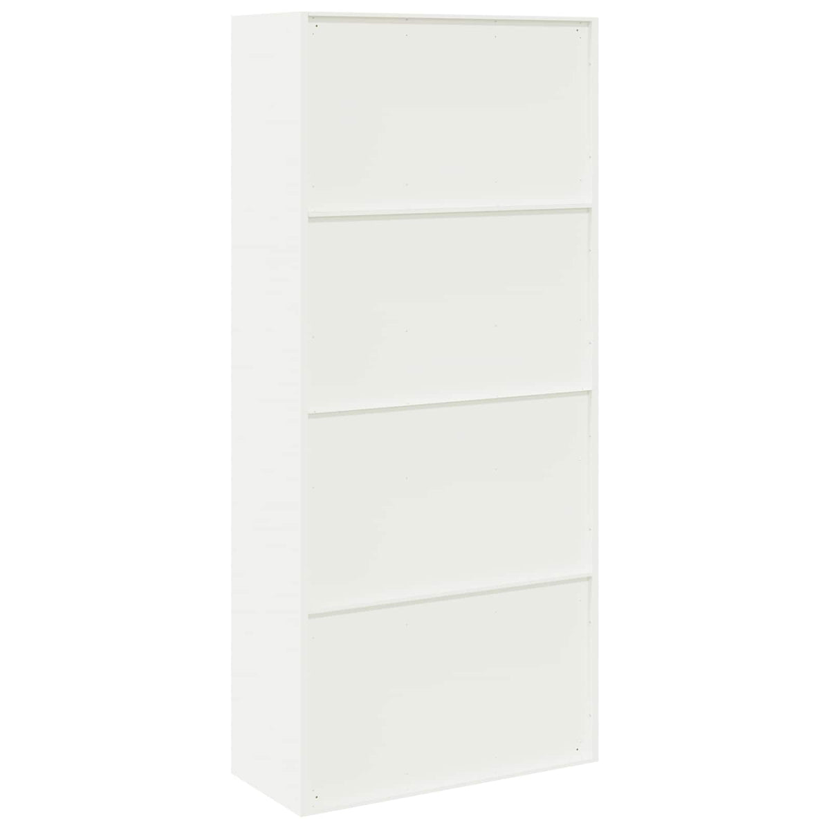 vidaXL Storage Cabinet White 90 x 40 x 200 cm Steel