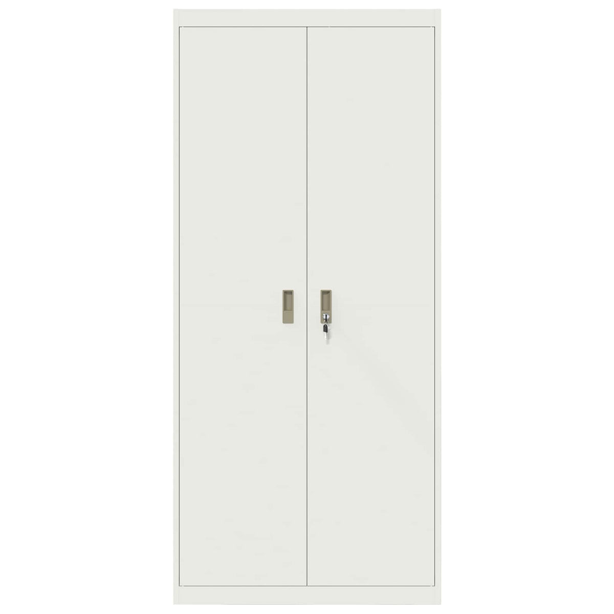 vidaXL Storage Cabinet White 90 x 40 x 200 cm Steel