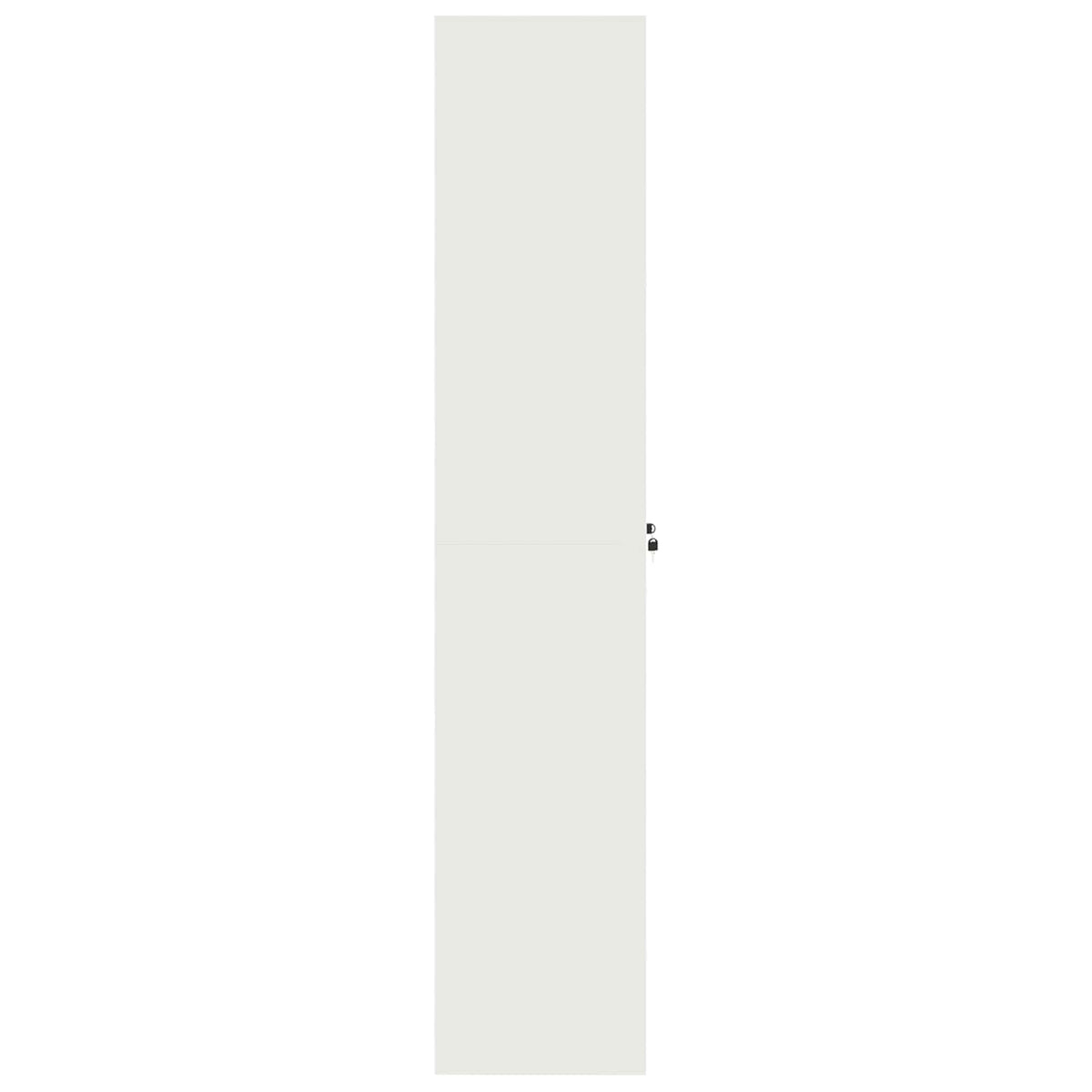 vidaXL Storage Cabinet White 90 x 40 x 200 cm Steel