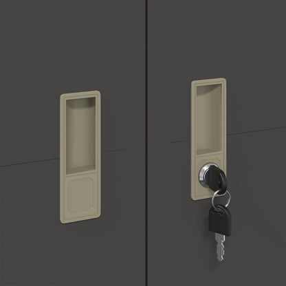 vidaXL Storage Cabinet Black 80 x 40 x140 cm Steel