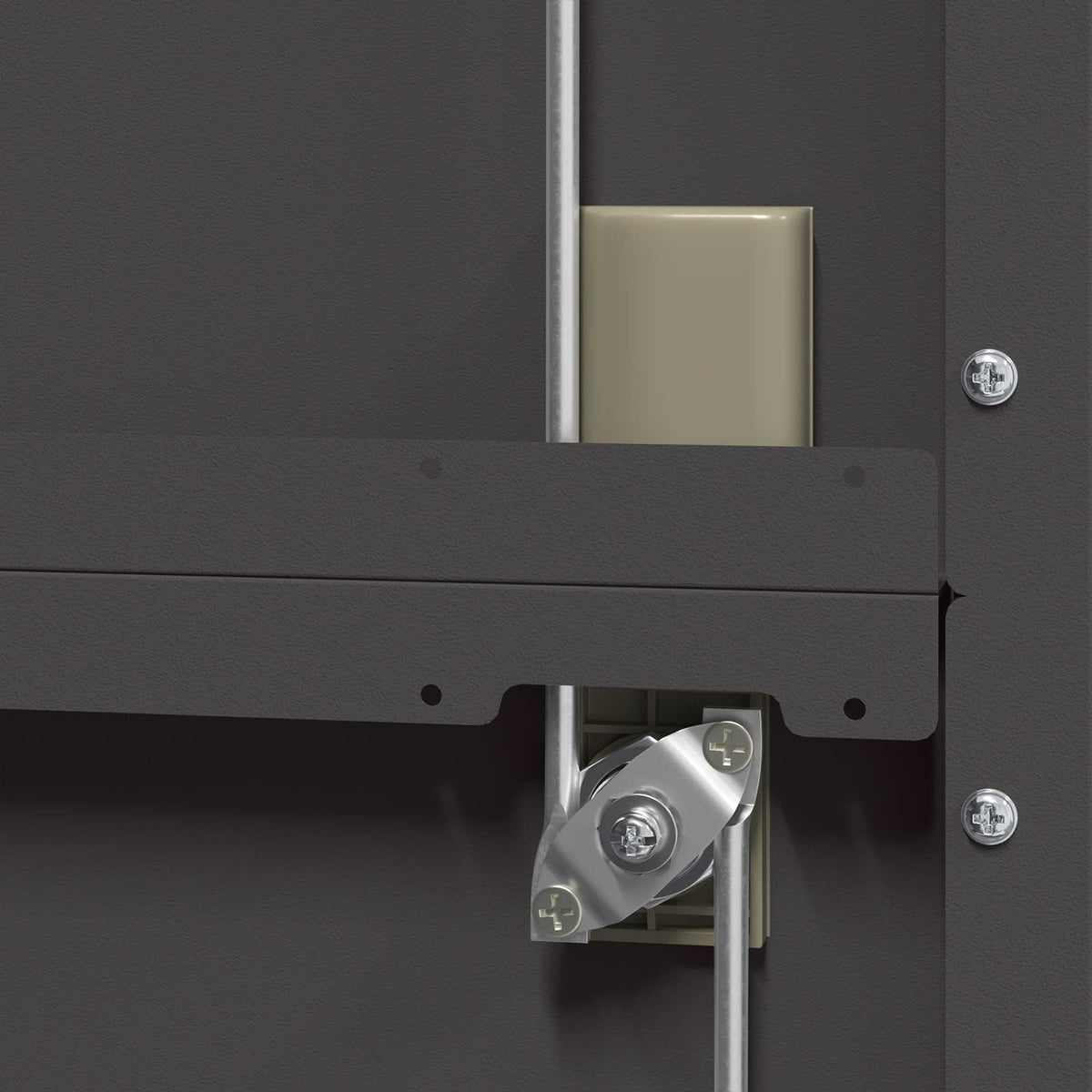vidaXL Storage Cabinet Black 80 x 40 x140 cm Steel