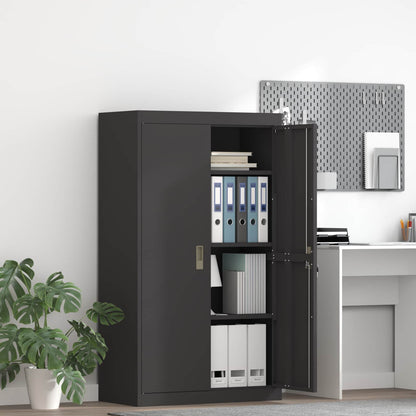 vidaXL Storage Cabinet Black 80 x 40 x140 cm Steel