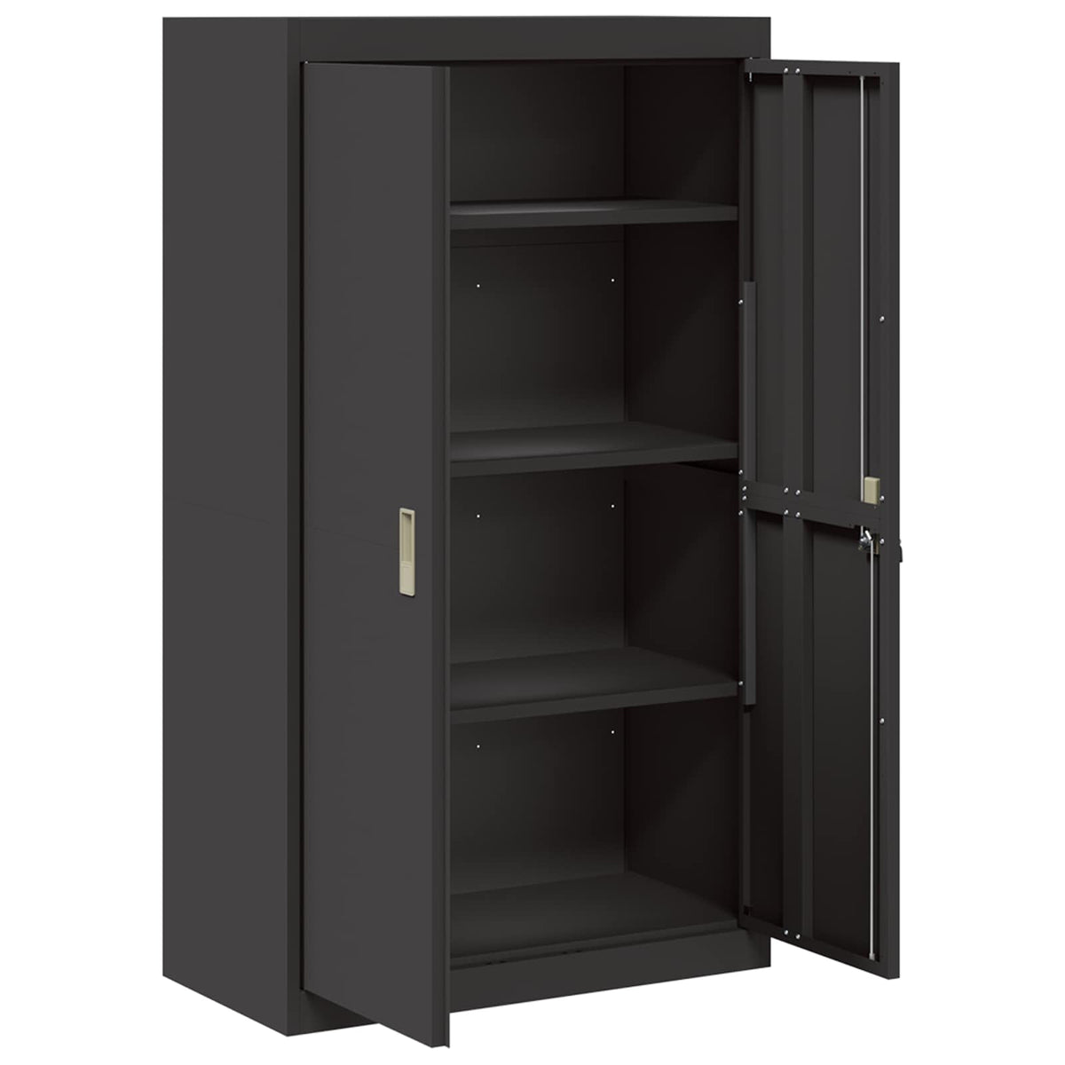 vidaXL Storage Cabinet Black 80 x 40 x140 cm Steel