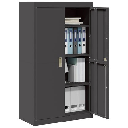 vidaXL Storage Cabinet Black 80 x 40 x140 cm Steel