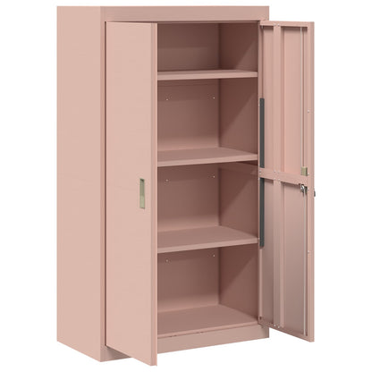vidaXL Storage Cabinet Pink 80 x 40 x140 cm Steel