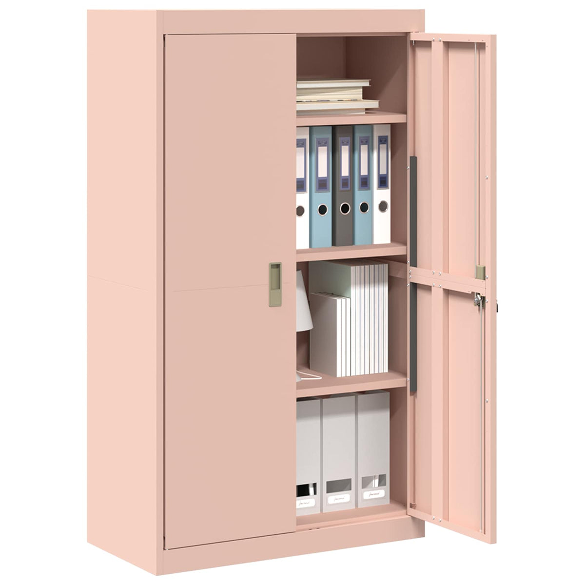 vidaXL Storage Cabinet Pink 80 x 40 x140 cm Steel
