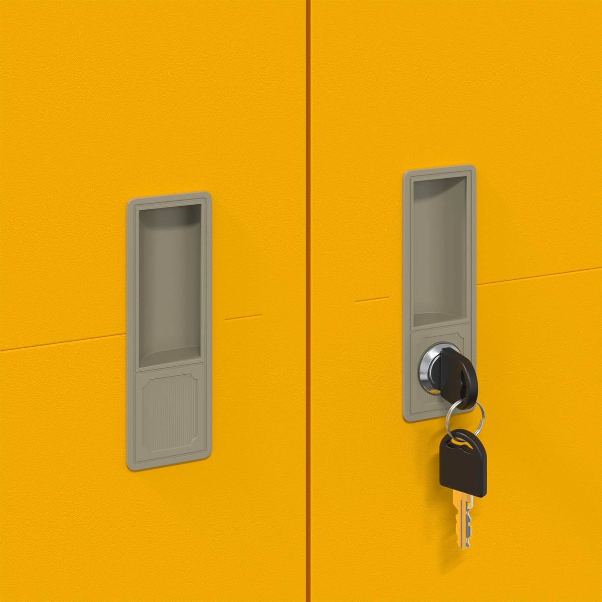 vidaXL Storage Cabinet Mustard Yellow 80 x 40 x140 cm Steel