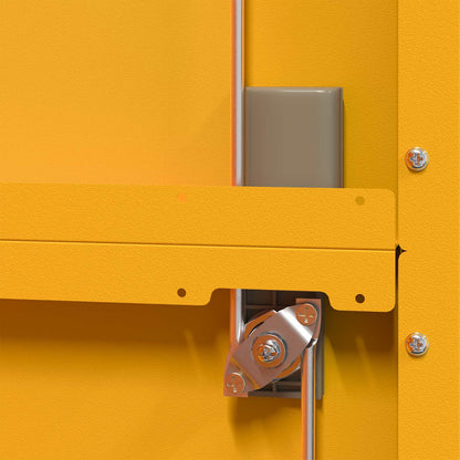 vidaXL Storage Cabinet Mustard Yellow 80 x 40 x140 cm Steel