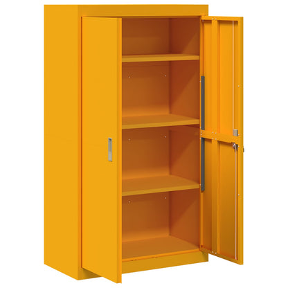 vidaXL Storage Cabinet Mustard Yellow 80 x 40 x140 cm Steel