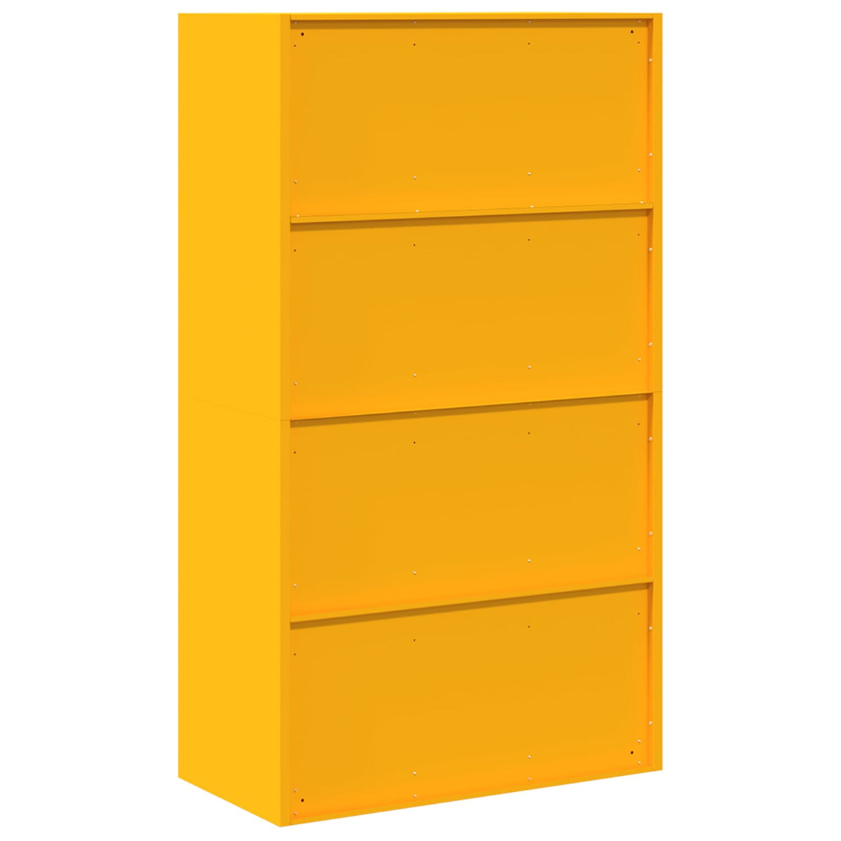 vidaXL Storage Cabinet Mustard Yellow 80 x 40 x140 cm Steel