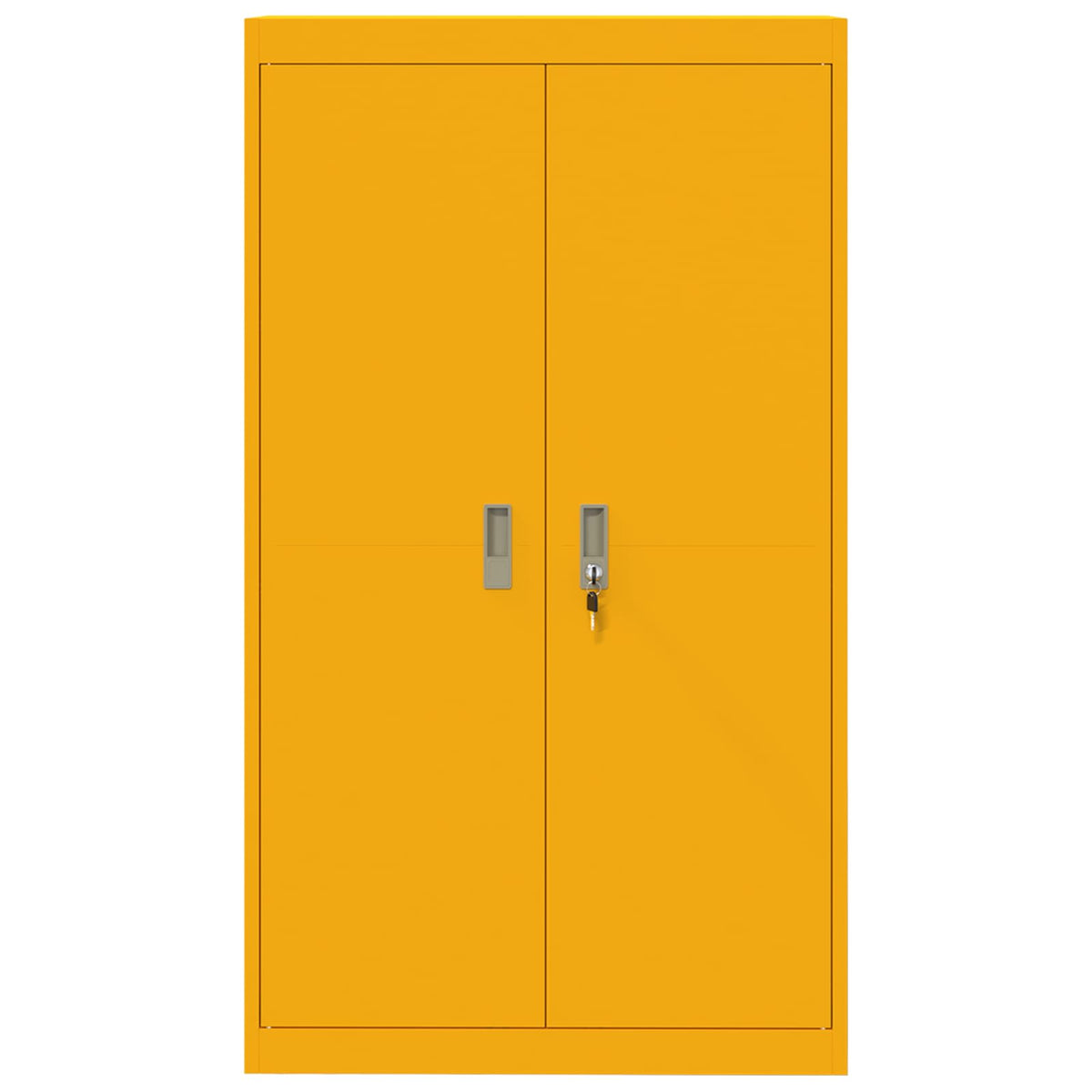 vidaXL Storage Cabinet Mustard Yellow 80 x 40 x140 cm Steel