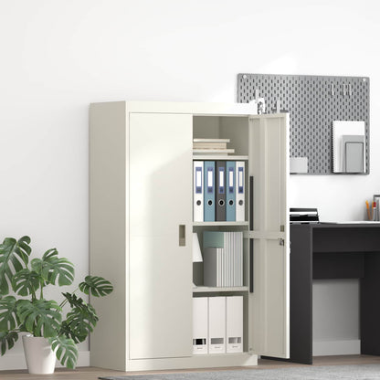 vidaXL Storage Cabinet White 80 x 40 x140 cm Steel