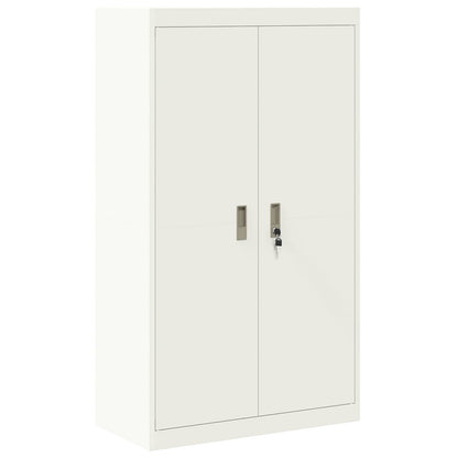 vidaXL Storage Cabinet White 80 x 40 x140 cm Steel