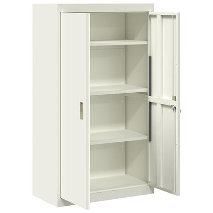 vidaXL Storage Cabinet White 80 x 40 x140 cm Steel