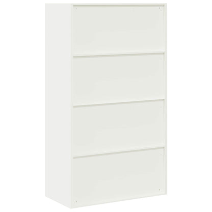 vidaXL Storage Cabinet White 80 x 40 x140 cm Steel