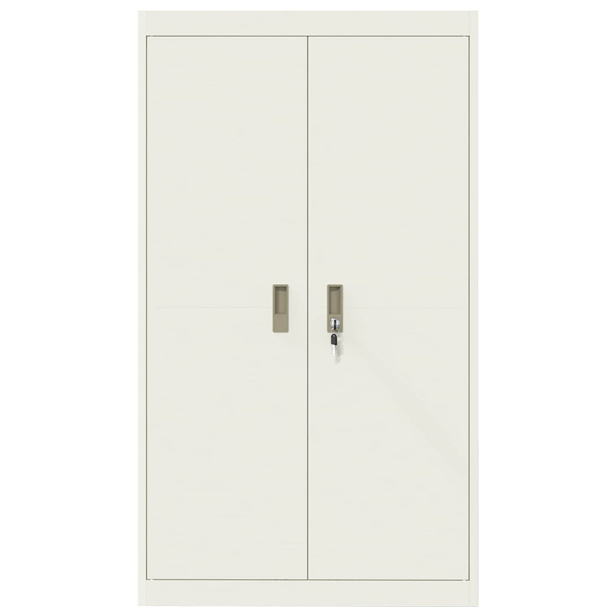 vidaXL Storage Cabinet White 80 x 40 x140 cm Steel