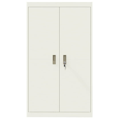 vidaXL Storage Cabinet White 80 x 40 x140 cm Steel