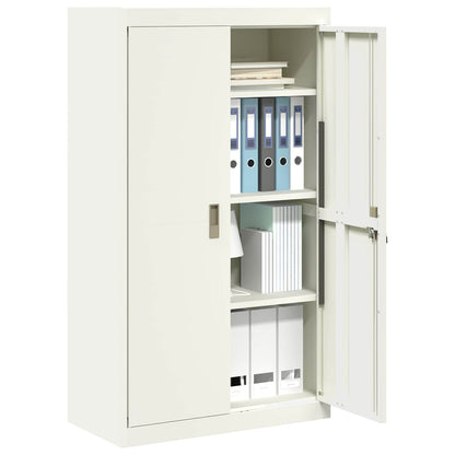 vidaXL Storage Cabinet White 80 x 40 x140 cm Steel