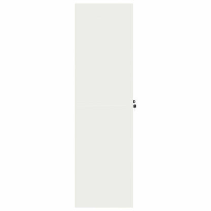 vidaXL Storage Cabinet White 80 x 40 x140 cm Steel