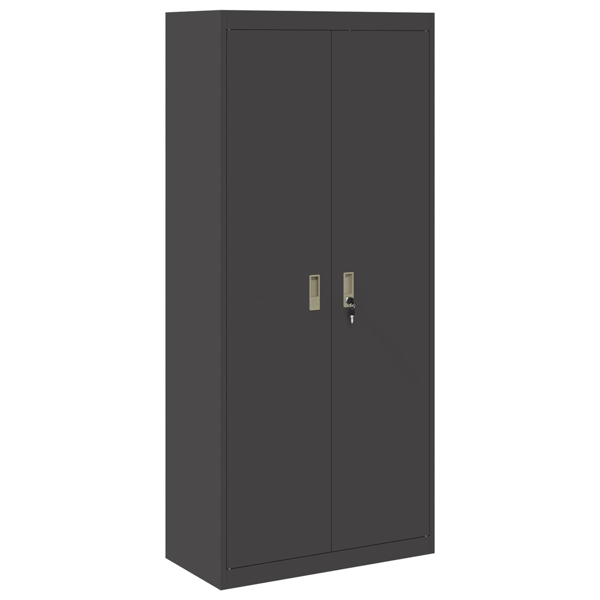 vidaXL Storage Cabinet Black 80 x 40 x180 cm Steel