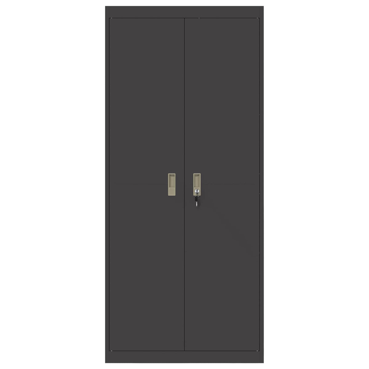 vidaXL Storage Cabinet Black 80 x 40 x180 cm Steel