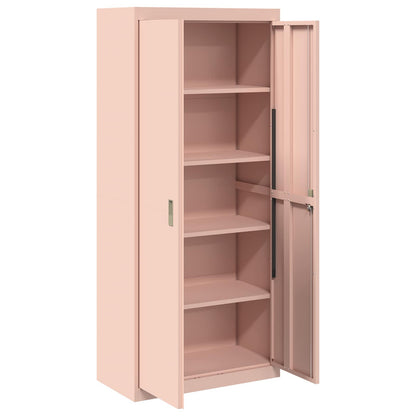 vidaXL Storage Cabinet Pink 80 x 40 x180 cm Steel
