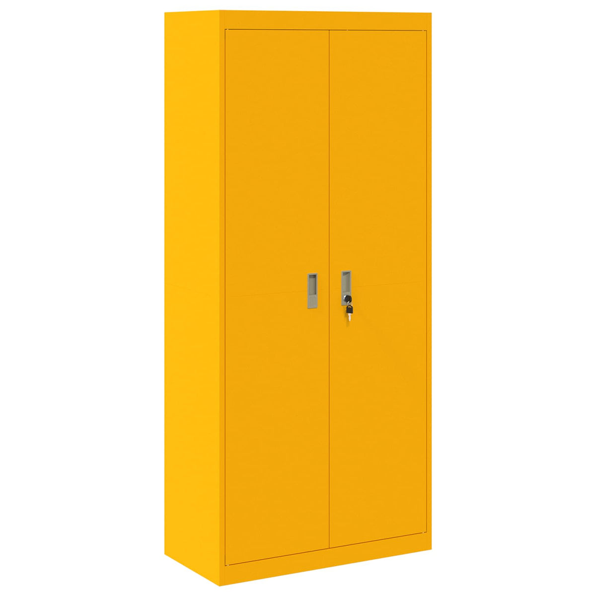 vidaXL Storage Cabinet Mustard Yellow 80 x 40 x180 cm Steel