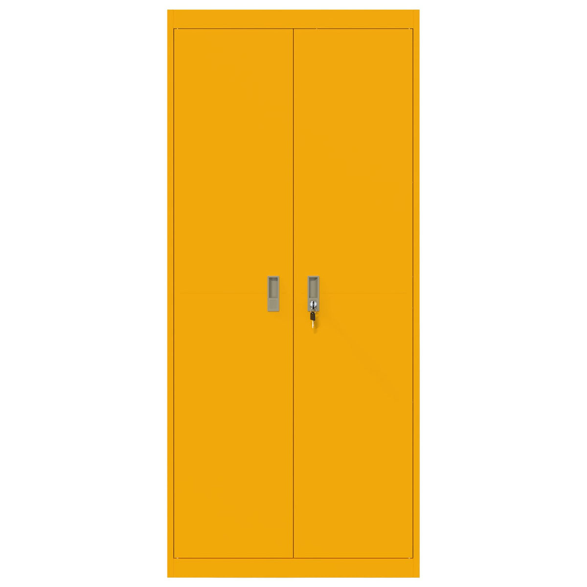 vidaXL Storage Cabinet Mustard Yellow 80 x 40 x180 cm Steel