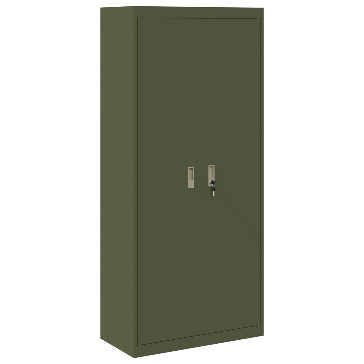 vidaXL Storage Cabinet Olive Green 80 x 40 x180 cm Steel