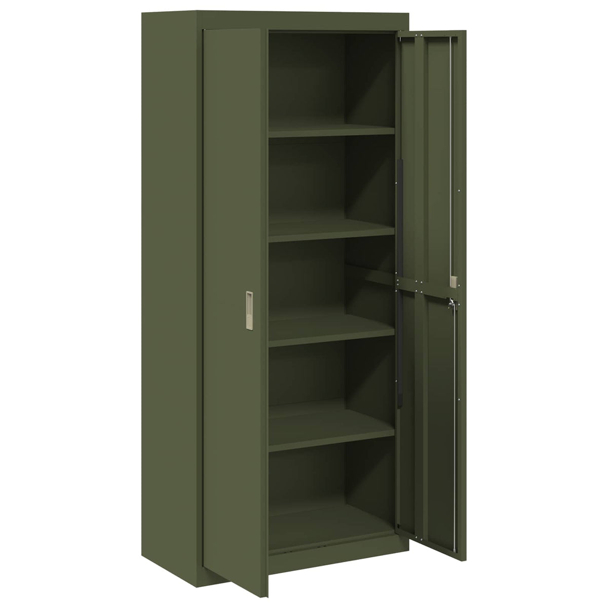 vidaXL Storage Cabinet Olive Green 80 x 40 x180 cm Steel