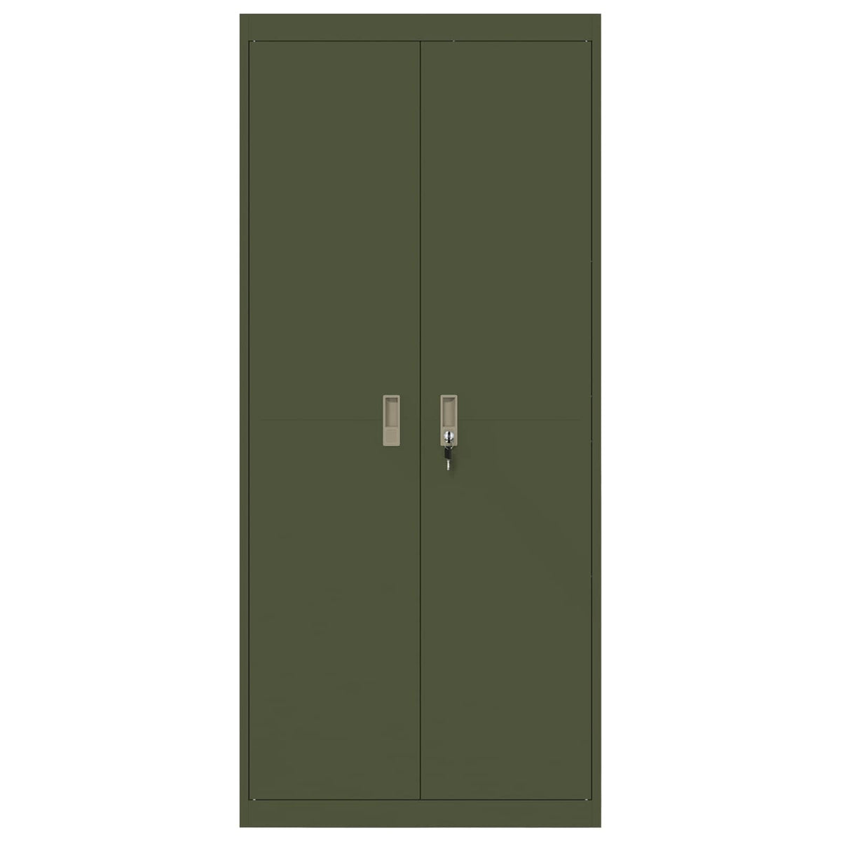 vidaXL Storage Cabinet Olive Green 80 x 40 x180 cm Steel