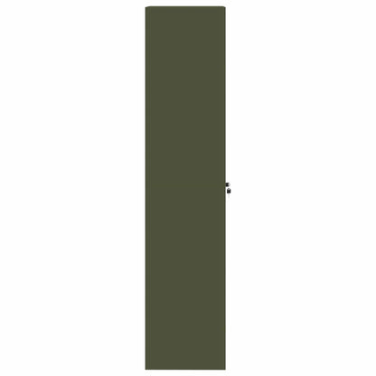 vidaXL Storage Cabinet Olive Green 80 x 40 x180 cm Steel