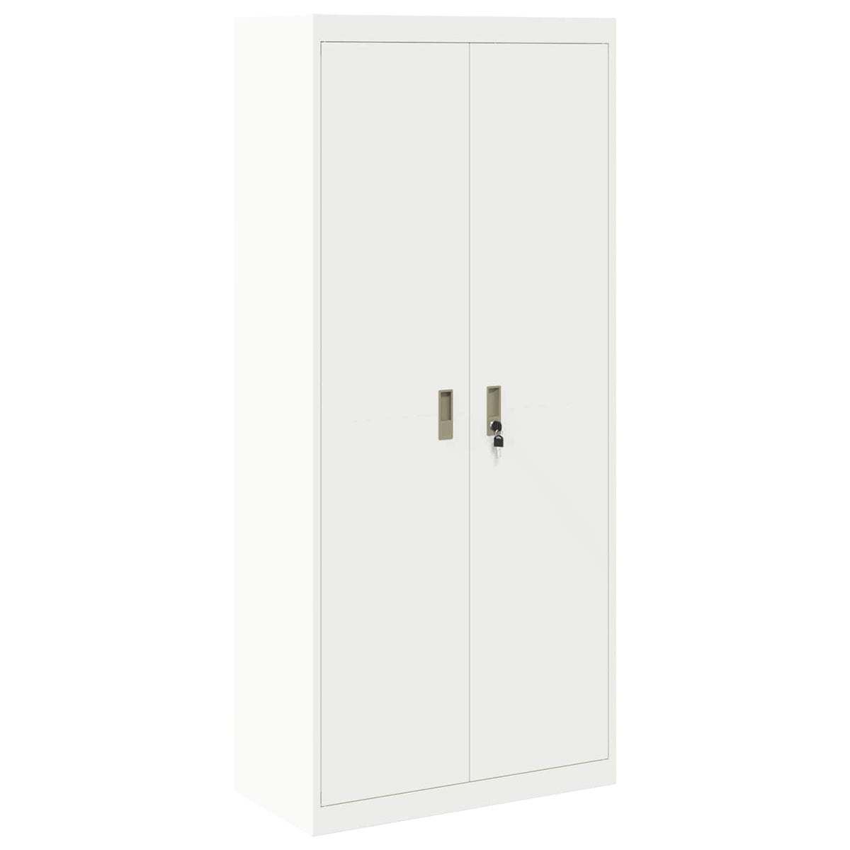 vidaXL Storage Cabinet White 80 x 40 x180 cm Steel