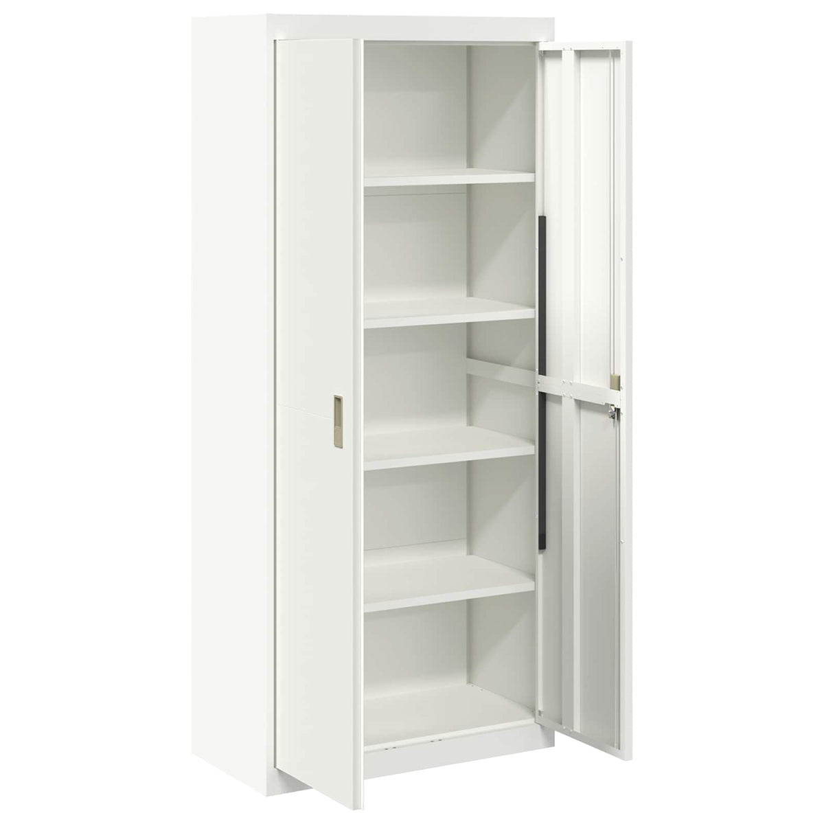 vidaXL Storage Cabinet White 80 x 40 x180 cm Steel