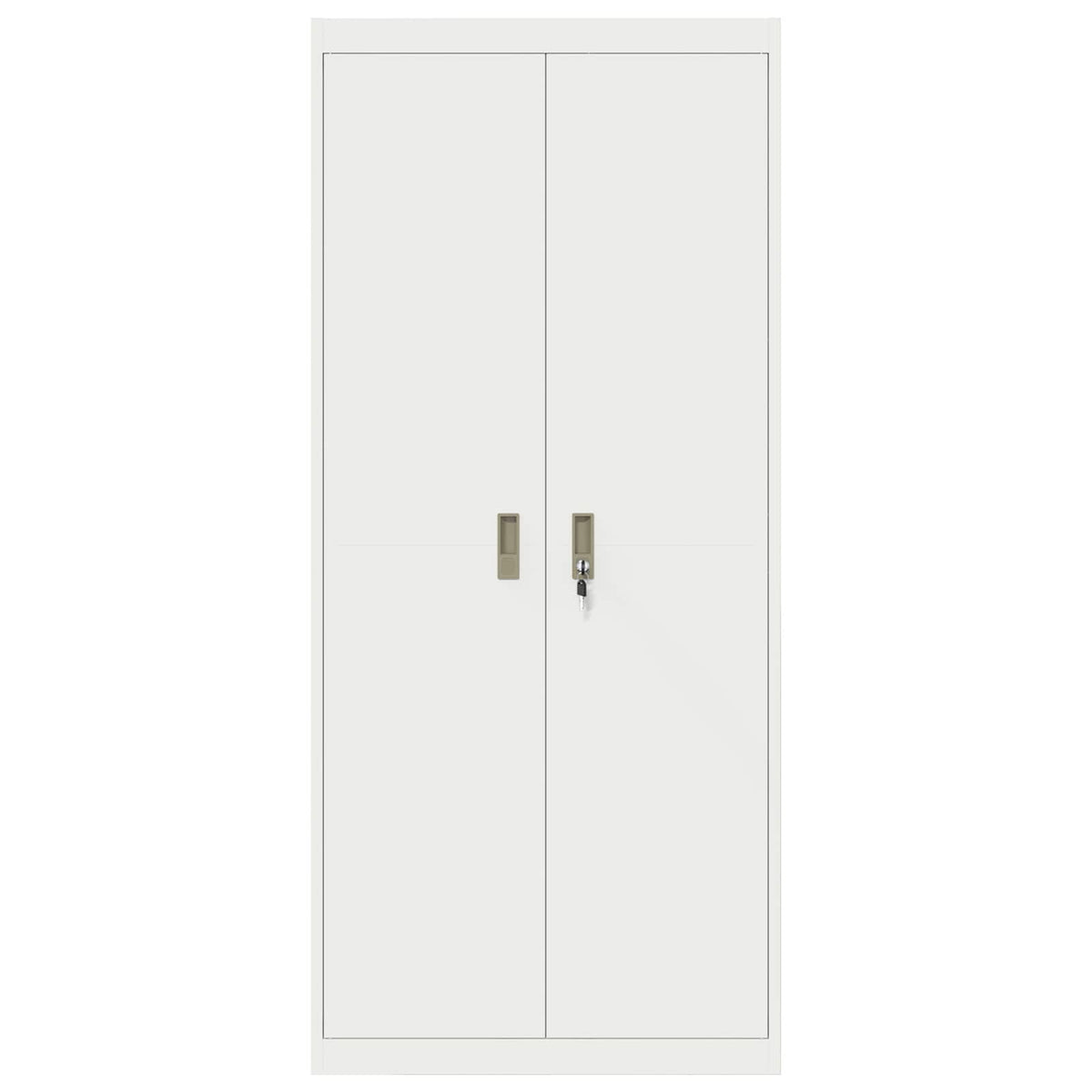 vidaXL Storage Cabinet White 80 x 40 x180 cm Steel