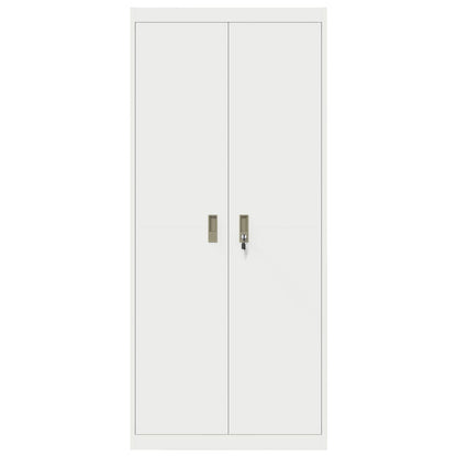 vidaXL Storage Cabinet White 80 x 40 x180 cm Steel