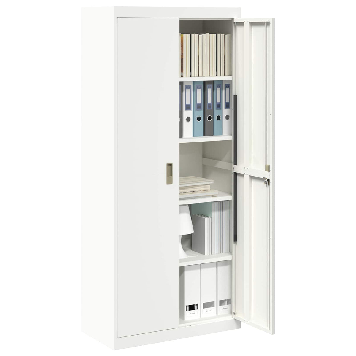 vidaXL Storage Cabinet White 80 x 40 x180 cm Steel