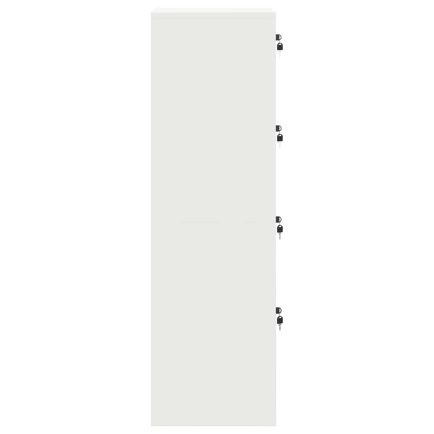 vidaXL Storage Cabinet 2 pcs Black 80 x 40 x200 cm Cold-Rolled Steel